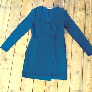 Teal Halston Heritage Cocktail Dress - 4